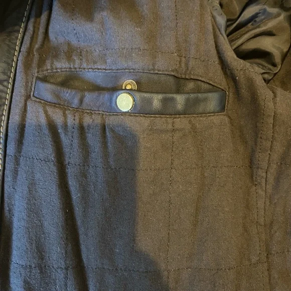 Black Rivet Brown Leather Jacket - Picture 4 of 8